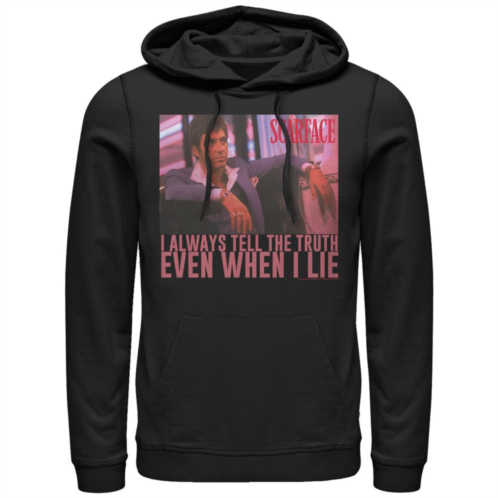 Licensed Character Mens Scarface Always Tell The Truth Even When I Lie Graphic Hoodie