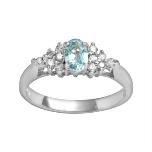 Traditions Jewelry Company Blue Topaz Oval Ring