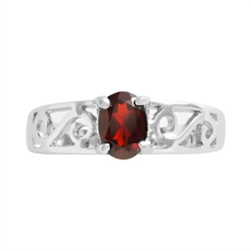 Traditions Jewelry Company Sterling Silver Garnet Ring