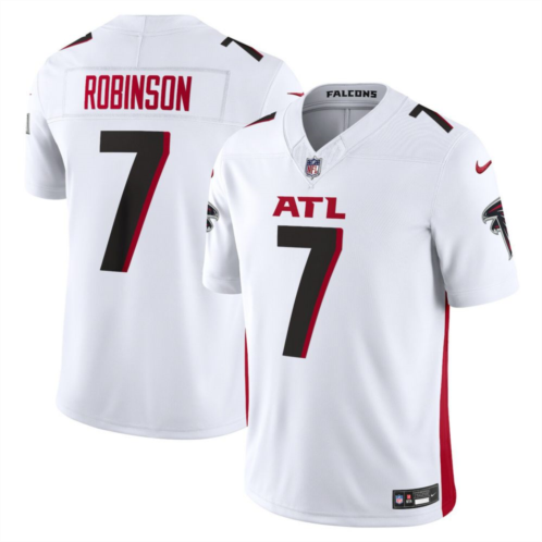 Nitro USA Mens Nike Bijan Robinson White Atlanta Falcons Vapor F.U.S.E. Limited Jersey