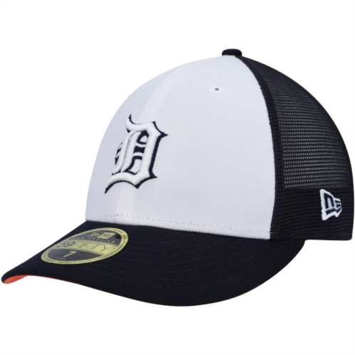 New Era x Staple Mens New Era White/Navy Detroit Tigers 2023 On-Field Batting Practice Low Profile 59FIFTY Fitted Hat