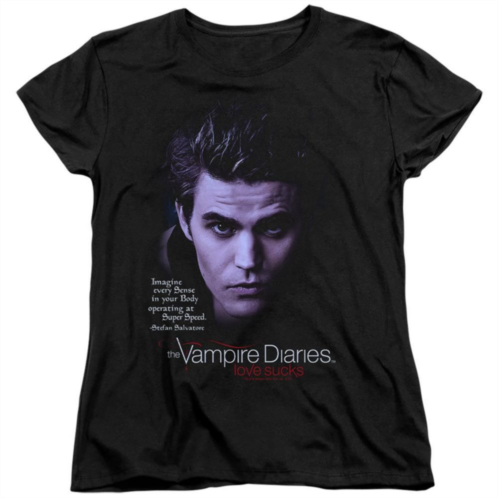 Licensed Character Vampire Diaries Sense Your Body Short Sleeve Womens T-shirt