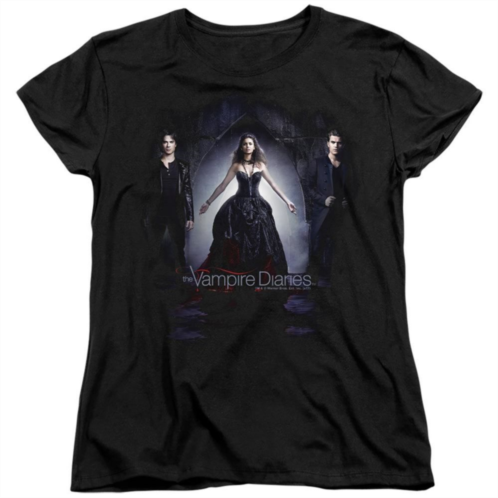 Licensed Character Vampire Diaries Bring It On Short Sleeve Womens T-shirt