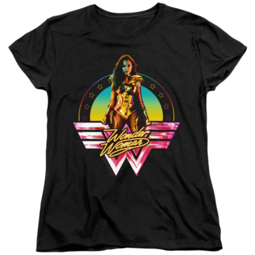 Licensed Character Wonder Woman 84 Color Pop Short Sleeve Womens T-shirt