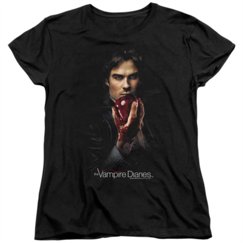 Licensed Character Vampire Diaries Damon Fruit Short Sleeve Womens T-shirt