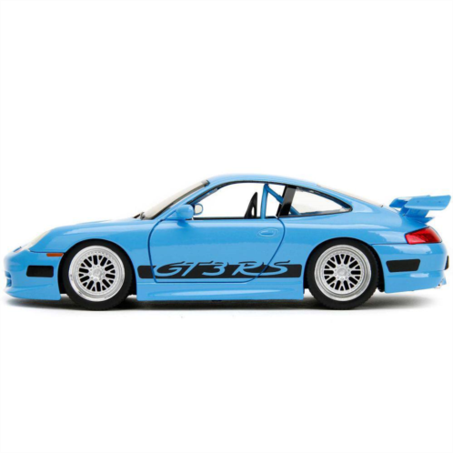 Carfaxo Diecast Porsche 911 GT3 RS Light Blue with Black Accents Fast & Furious Movie