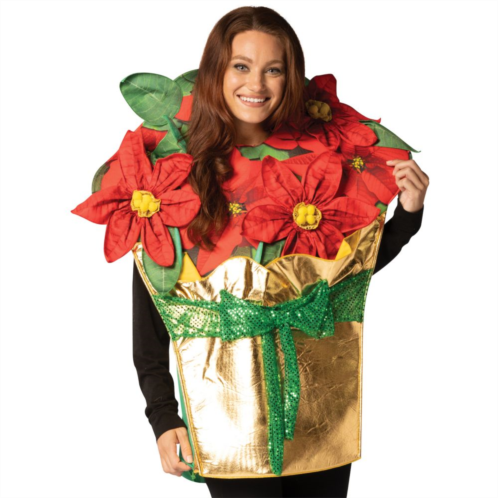 RIP Costumes Poinsettia Holiday Plant Halloween Christmas Costume, Adult One Size