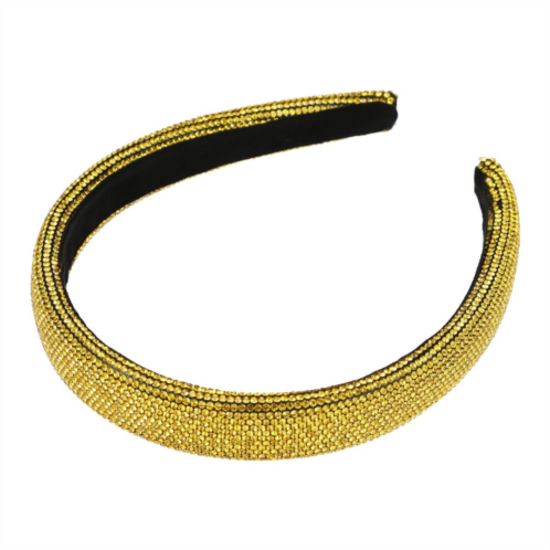 Unique Bargains Simplicity Rhinestone Wide-brimmed Headband 5.59x0.87 For Women