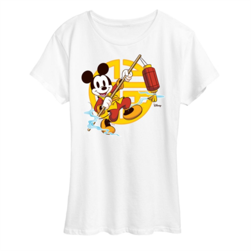 Disneys Mickey Mouse Womens Year Of The Dragon Graphic Tee