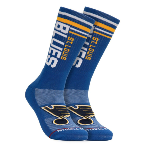 Mens Mitchell & Ness Blue St. Louis Blues Power Play Crew Socks
