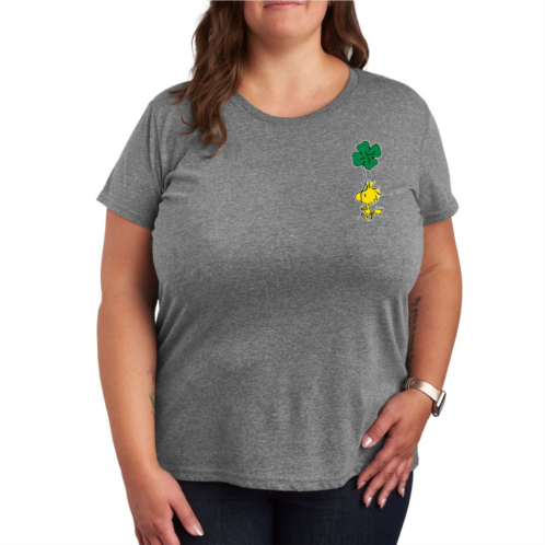 Licensed Character Plus Peanuts Woodstock Clover Graphic Tee