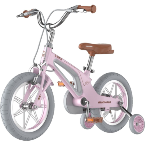 Abrihome 16-Inch Kids Bike with Training Wheels, Single Speed Cruiser Bike
