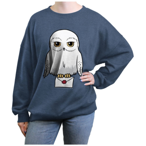 Licensed Character Juniors Harry Potter Hedwig With Letter Graphic Fleece