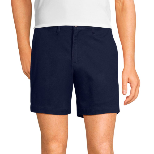 Mens Lands End 6-inch Traditional-Fit Comfort Waist Knockabout Chino Shorts