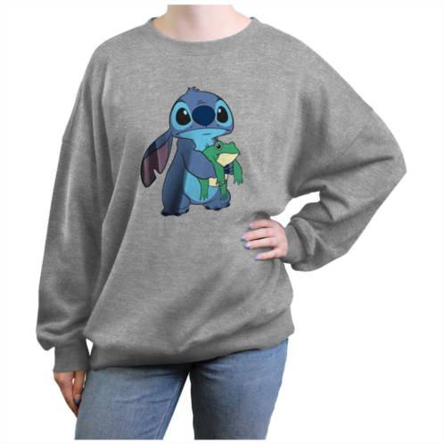 Disneys Lilo & Stitch Frog Friend And Stitch Juniors Graphic Fleece