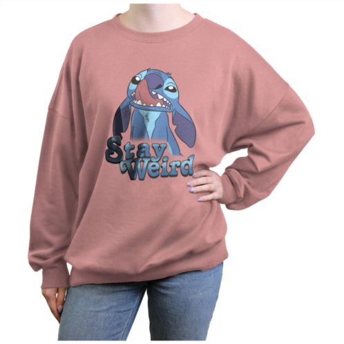 Disneys Lilo & Stitch Stay Weird Stitch Juniors Graphic Fleece