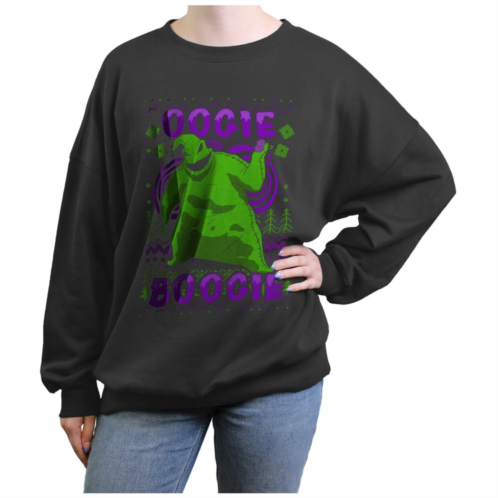 Disneys The Nightmare Before Christmas Oogie Boogie Sweater Juniors Graphic Fleece