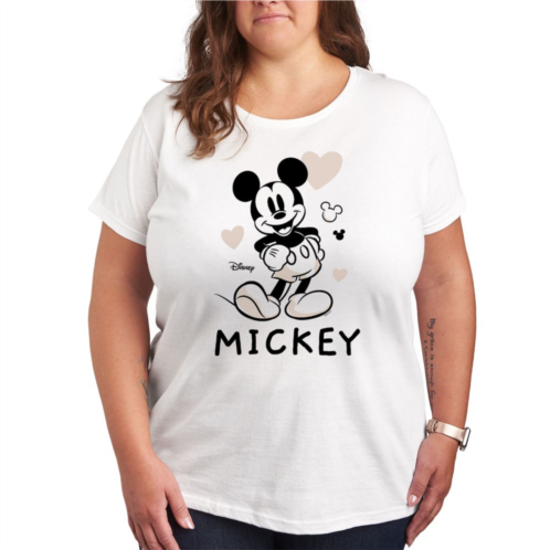 Disneys Mickey Mouse Plus Hearts Graphic Tee