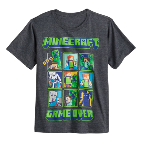 Licensed Character Boys 8-20 Minecraft Game Over Graphic Tee