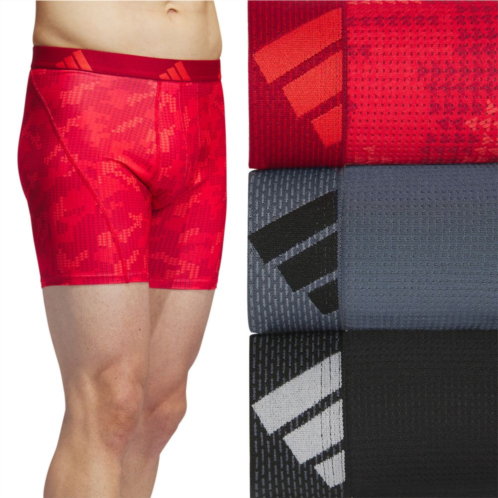 Mens adidas 3-pack Performance Mesh Graphic Boxer Briefs