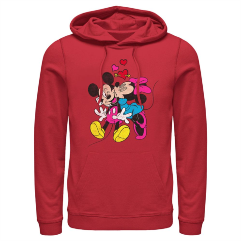 Disneys Mickey Mouse And Minnie Love Mens Graphic Hoodie