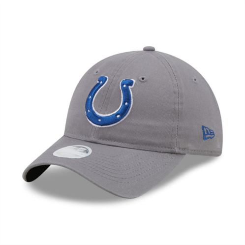 Womens New Era Graphite Indianapolis Colts Core Classic 2.0 9TWENTY Adjustable Hat