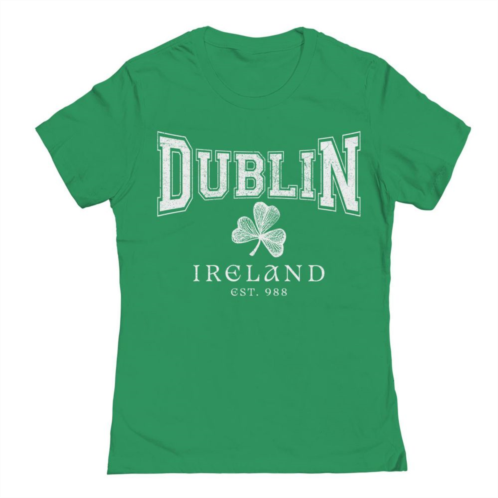Unbranded Juniors Destination Dublin St. Patricks Day Graphic T-Shirt