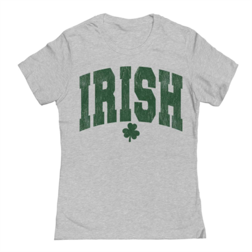 Unbranded Juniors Irish Shamrock St. Patricks Day Graphic T-Shirt