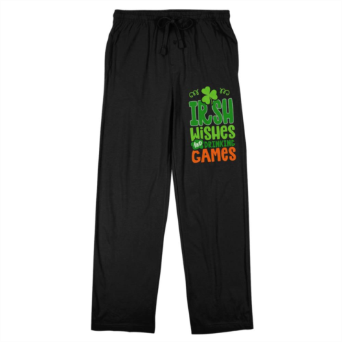 Licensed Character Mens St. Patricks Day Irish Wishes and Drinking Games Sleep Pants