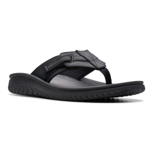 Clarks Wesley Sun Mens Leather Flip Flop Sandals