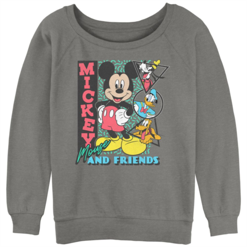 Disneys Mickey Mouse And Friends Portraits Juniors Graphic Slouchy Terry