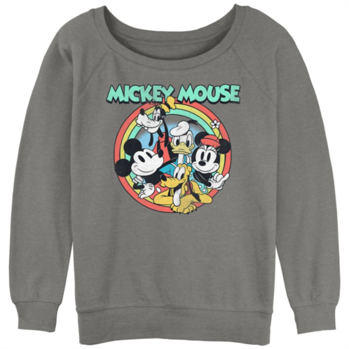 Disneys Mickey Mouse And His Friends Juniors Graphic Slouchy Terry