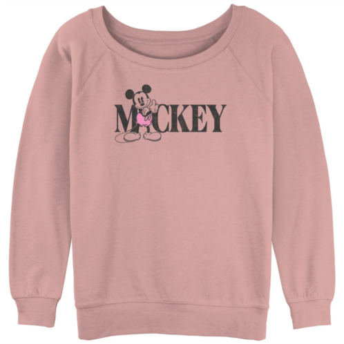 Disneys Mickey Mouse Approval Sign Juniors Graphic Slouchy Terry