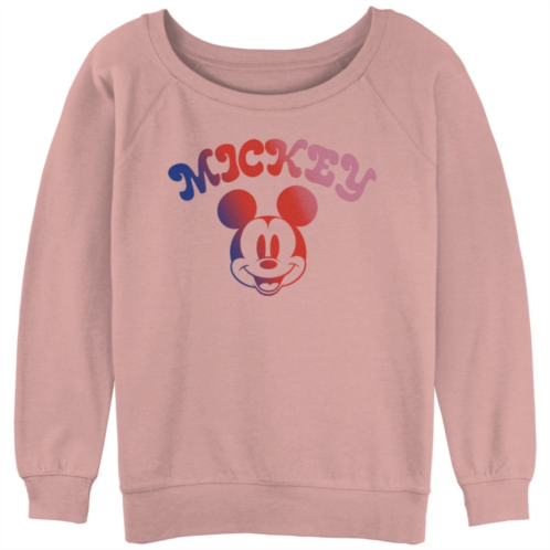 Disneys Mickey Mouse Gradient Design Juniors Graphic Slouchy Terry
