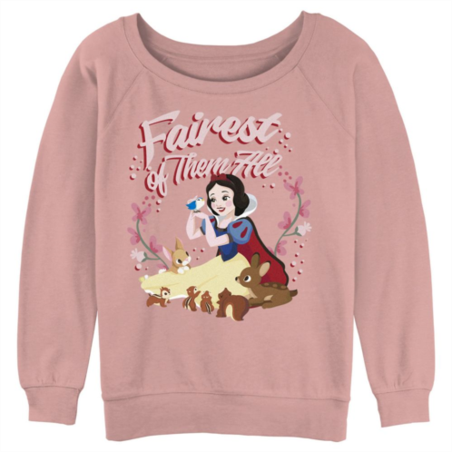 Disneys Snow White Fairest Of Them All Juniors Graphic Slouchy Terry