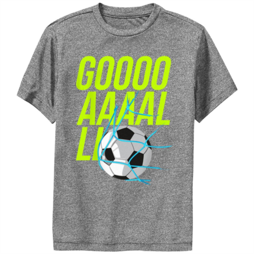 Licensed Character Boys Excited Soccer Goal Performance Graphic Tee