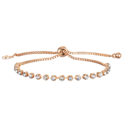 Emberly Rose Gold Tone Pull Tie Cup Chain Bracelet