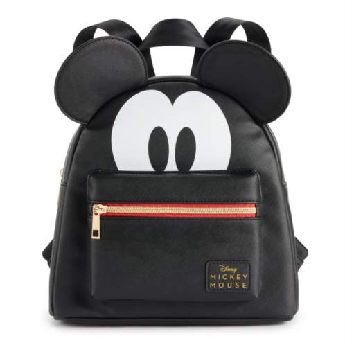 Disneys Mickey Mouse Mini Backpack with 3D Ears and Logo