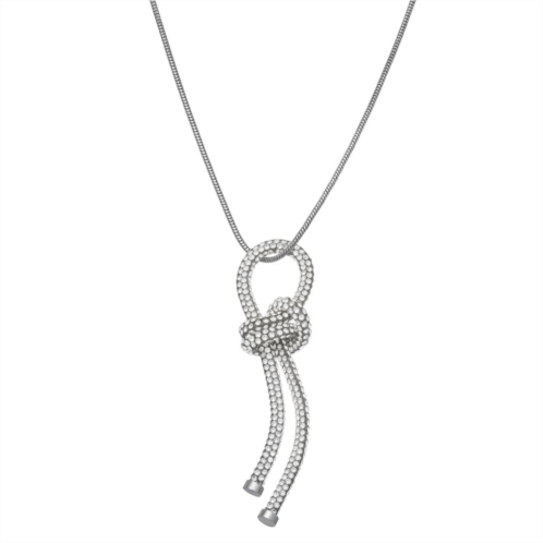 Simply Vera Vera Wang Silver Tone Loop Knot Pendant Necklace
