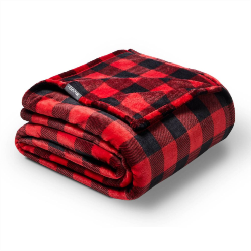 Bare Home Plaid Microplush Throw Blanket
