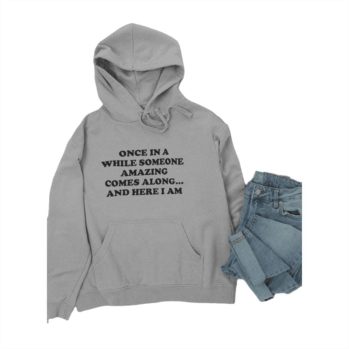 Merchmallow Womens Once In A While Someone Amazing Comes Along Hoodie