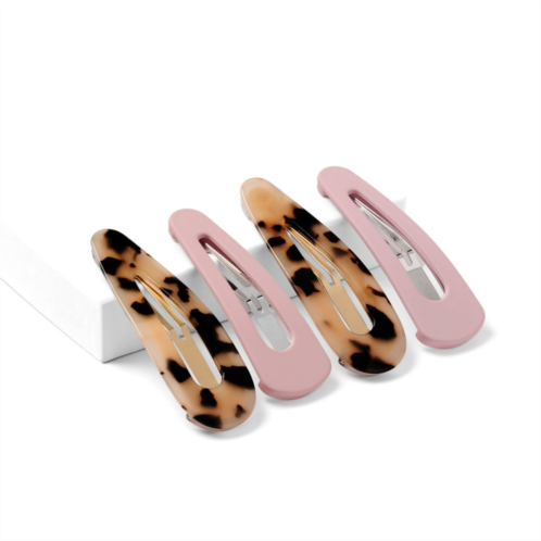 The Hair Edit Snap Triangle Clips Barrettes 4-piece Set