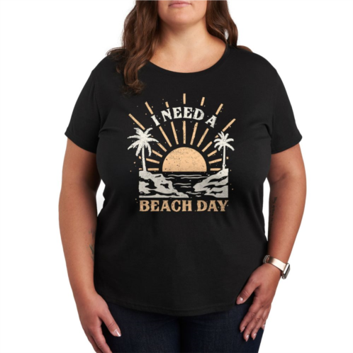 Unbranded Plus I Need A Beach Day Graphic Tee