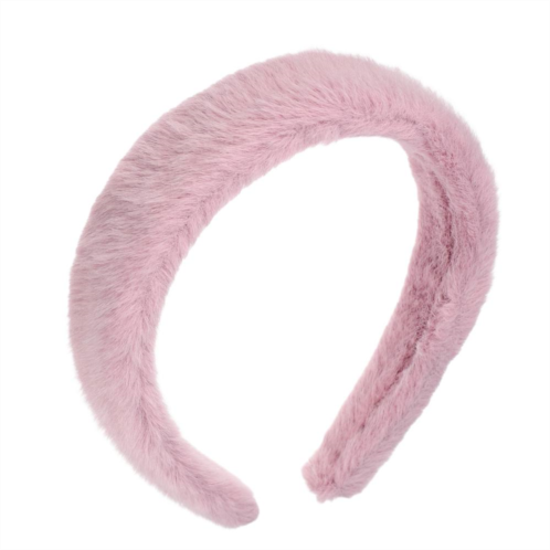 Unique Bargains 1 Pcs Fluffy Fuzzy Headband Plush Headband Soft Fuzzy Hair Hoop Fashion
