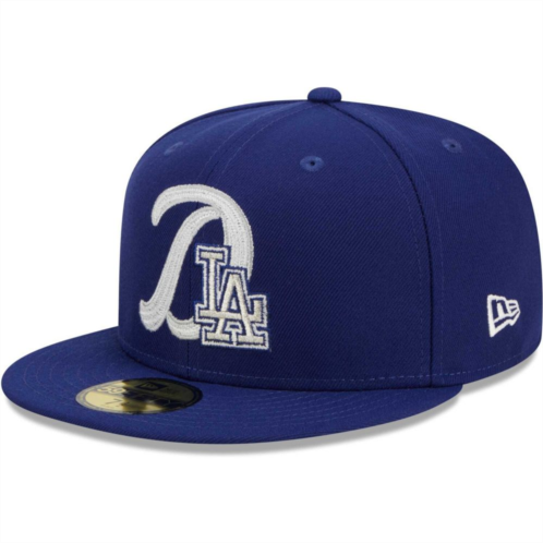 Mens New Era Royal Los Angeles Dodgers Duo Logo 59FIFTY Fitted Hat
