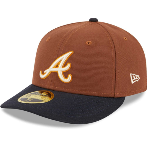 Mens New Era Brown Atlanta Braves Tiramisu Low Profile 59FIFTY Fitted Hat