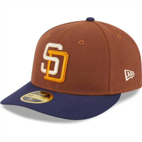 Mens New Era Brown San Diego Padres Tiramisu Low Profile 59FIFTY Fitted Hat