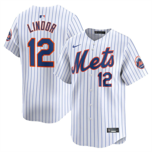 Nitro USA Mens Nike Francisco Lindor White New York Mets Home Limited Player Jersey
