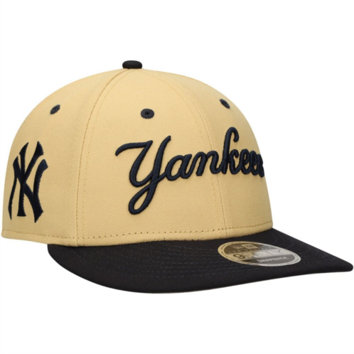 Mens New Era x Felt Gold New York Yankees Low Profile 9FIFTY Snapback Hat
