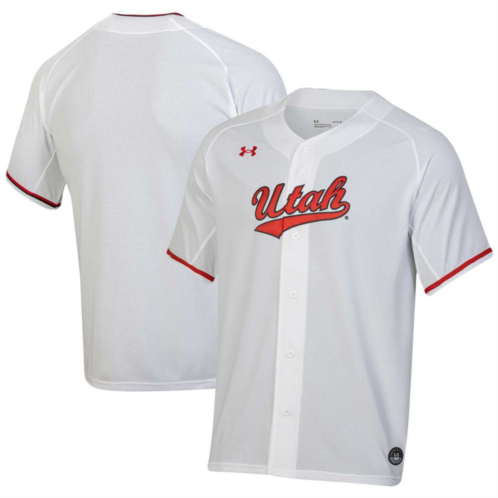 Mens Under Armour White Utah Utes Replica Baseball Jersey